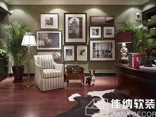 上海整体家装效果图中式风潮书房