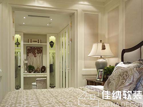 上海家庭软装效果图轻奢卧室