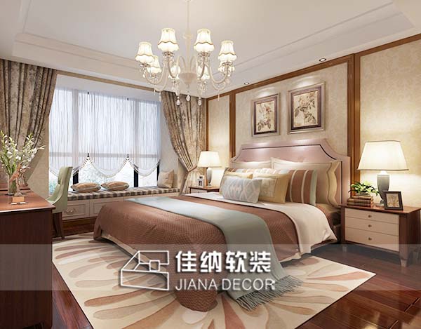 上海两室两厅软装设计欧式风潮